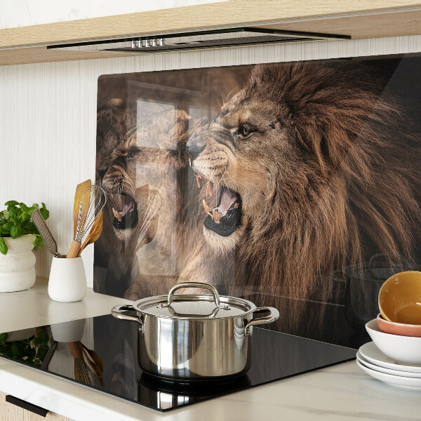 Glazen snijplanken Brullende leeuwen