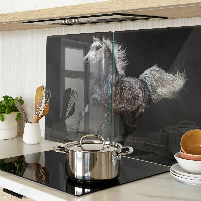 Deska kuchenna szklana Łaciaty koń w biegu