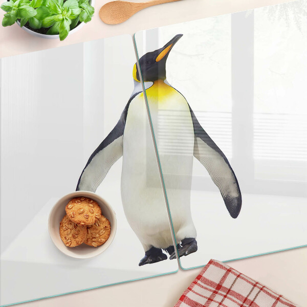 Szklana deska do krojenia Pingwin na lodzie