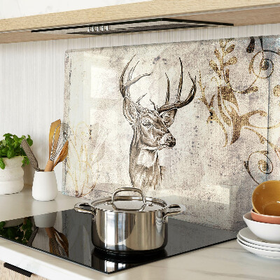 Deska kuchenna szklana Jeleń z antlerami