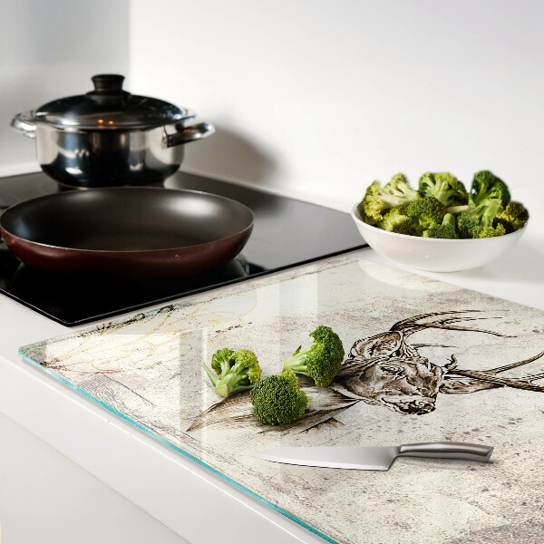 Snijplanken van glas Hert met gewei