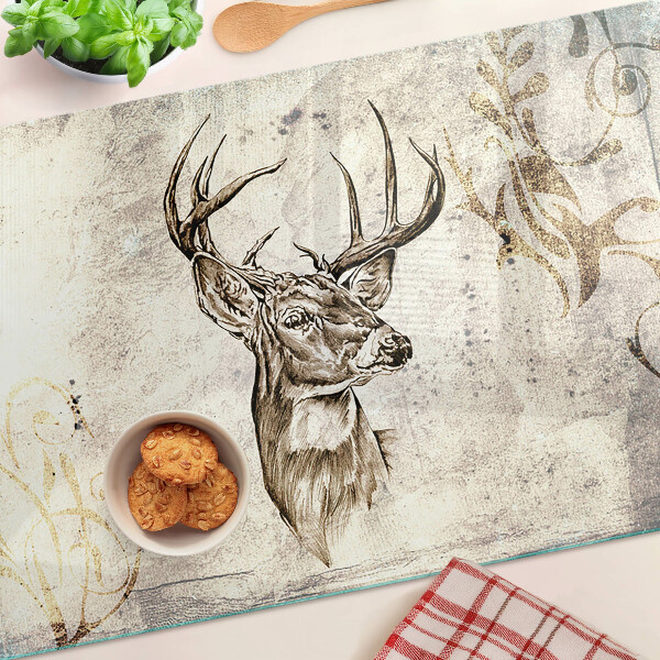 Deska kuchenna szklana Jeleń z antlerami