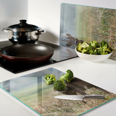 Glazen snijplanken Reeën in hun natuurlijke leefomgeving