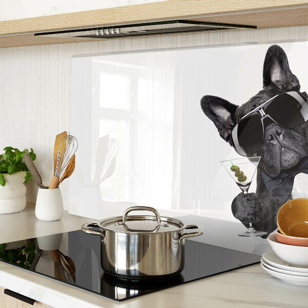 Snijplanken glas Hond met zonnebril