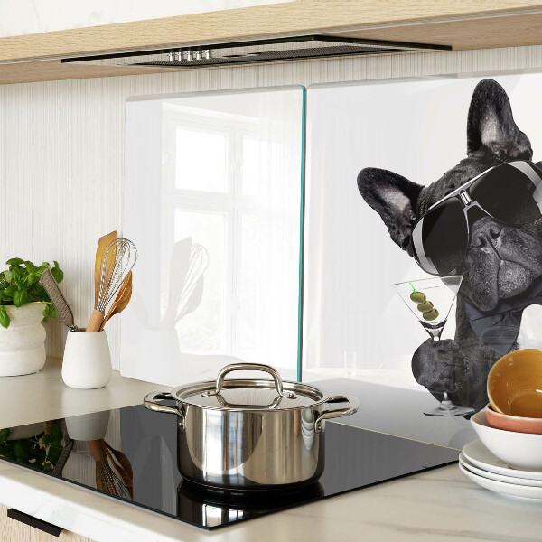 Snijplanken glas Hond met zonnebril