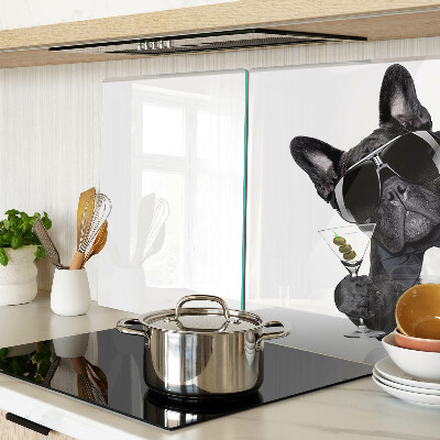 Snijplanken glas Hond met zonnebril