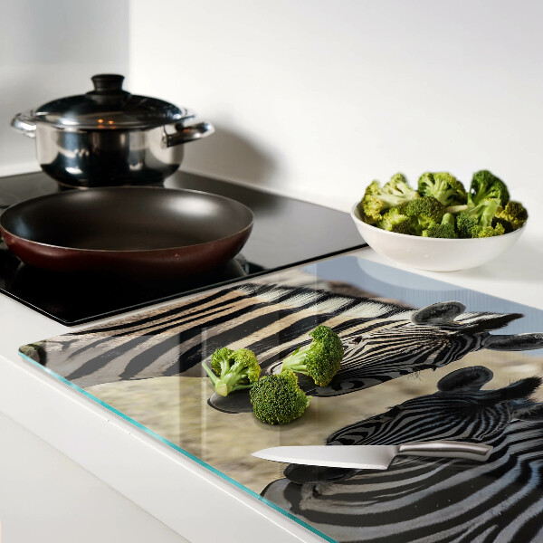 Glazen snijplanken Zebra's in hun natuurlijke leefomgeving