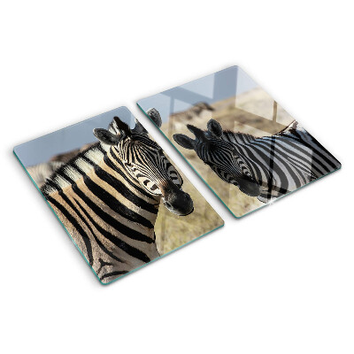 Glazen snijplanken Zebra's in hun natuurlijke leefomgeving
