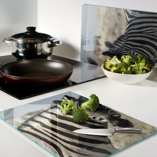 Szklana deska kuchenna Zebry w naturalnym środowisku