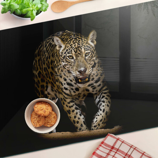 Szklana deska kuchenna Lampart w ruchu