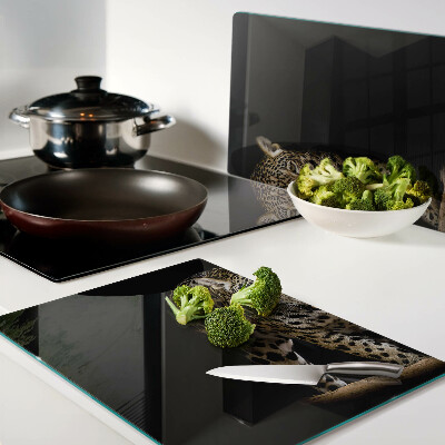 Szklana deska kuchenna Lampart w ruchu