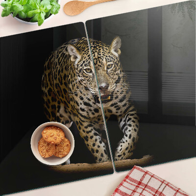 Szklana deska kuchenna Lampart w ruchu