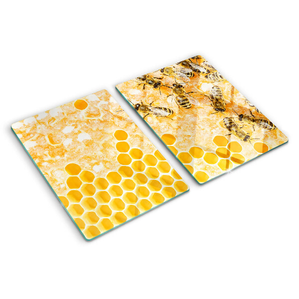 Szklana deska do krojenia Ule i pszczoły