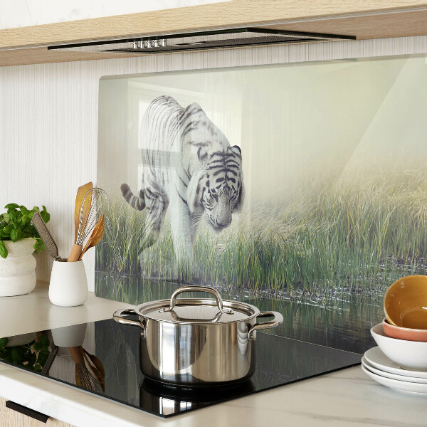 Szklana deska do krojenia Tygrys w trawie