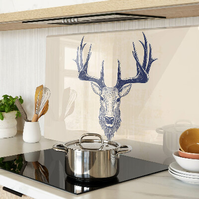 Deska kuchenna szklana Łoś z porożem