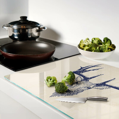 Deska kuchenna szklana Łoś z porożem