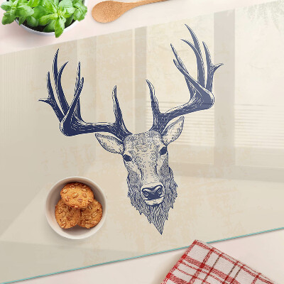 Deska kuchenna szklana Łoś z porożem