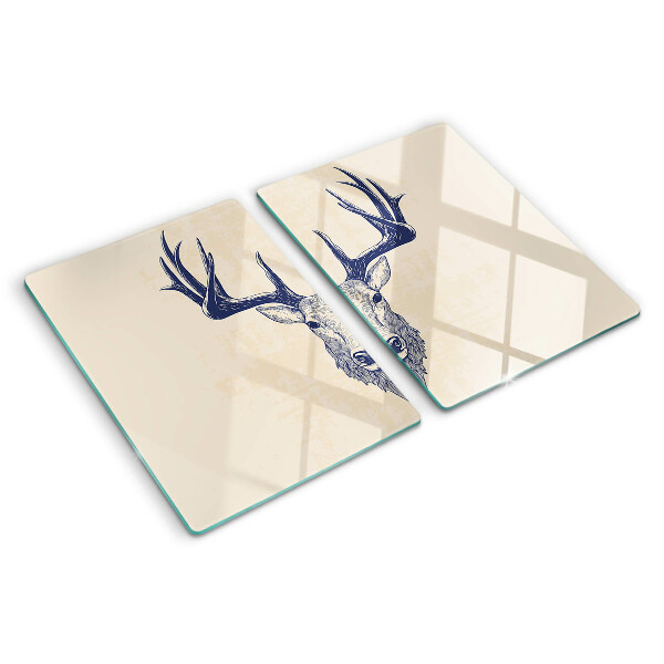 Snijplanken van glas Eland met gewei