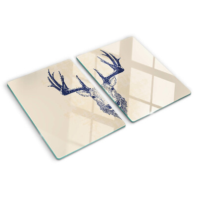 Snijplanken van glas Eland met gewei