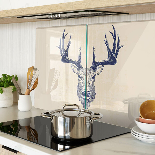 Deska kuchenna szklana Łoś z porożem