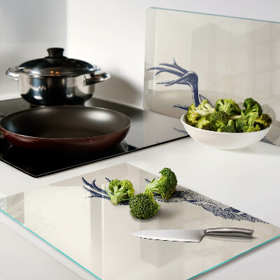 Snijplanken van glas Eland met gewei