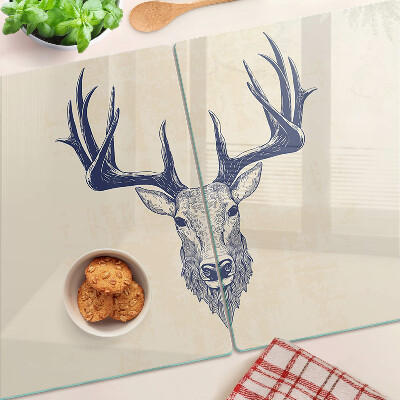 Snijplanken van glas Eland met gewei