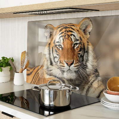 Deska kuchenna szklana Tygrys w naturalnym ujęciu