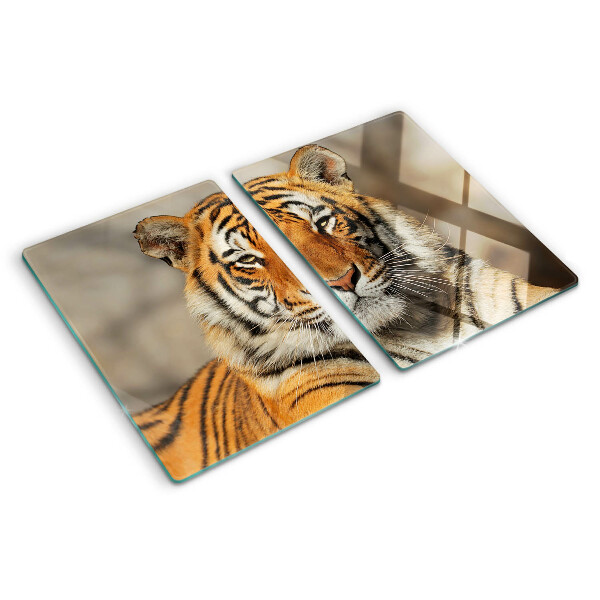 Deska kuchenna szklana Tygrys w naturalnym ujęciu