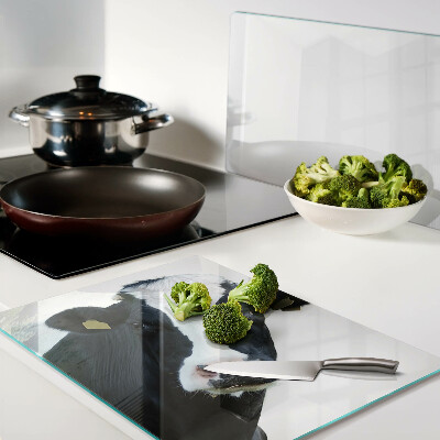 Szklana deska kuchenna Ciekawa krowa