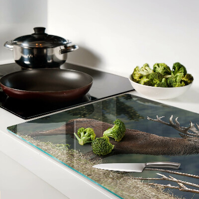 Snijplanken van glas Hert in zijn natuurlijke leefomgeving