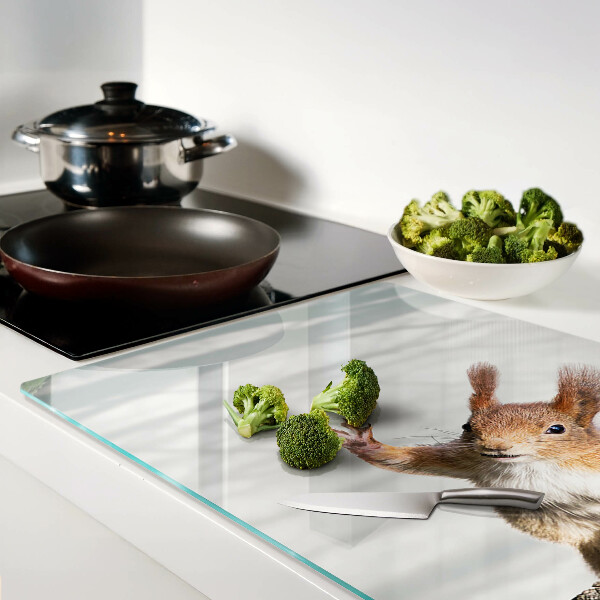 Szklana deska kuchenna Wiewiórka na gałęzi