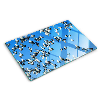 Szklana deska do krojenia Gołębie w locie na niebie