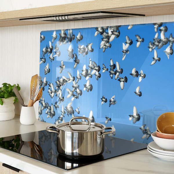 Glazen snijplanken Duiven die in de lucht vliegen