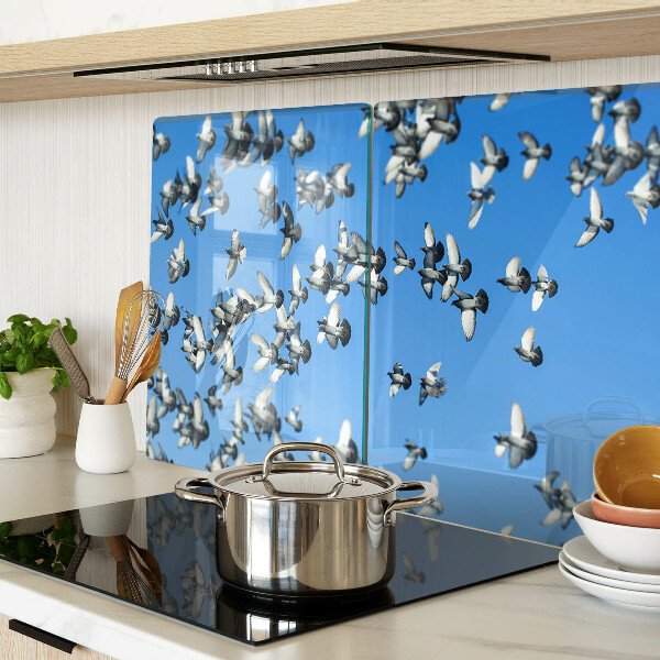 Szklana deska do krojenia Gołębie w locie na niebie