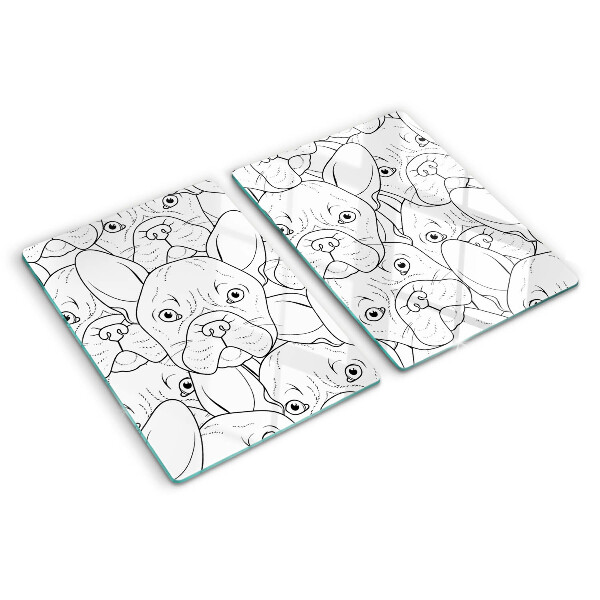 Szklana deska kuchenna Psy rasy buldog francuski