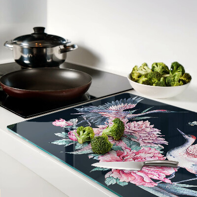 Glazen snijplanken Bloemen en vogels