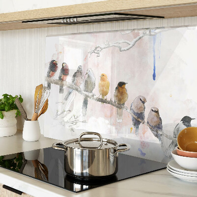Szklana deska do krojenia Ptaki na gałęzi