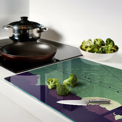 Snijplanken van glas Vogels op elektriciteitsdraden