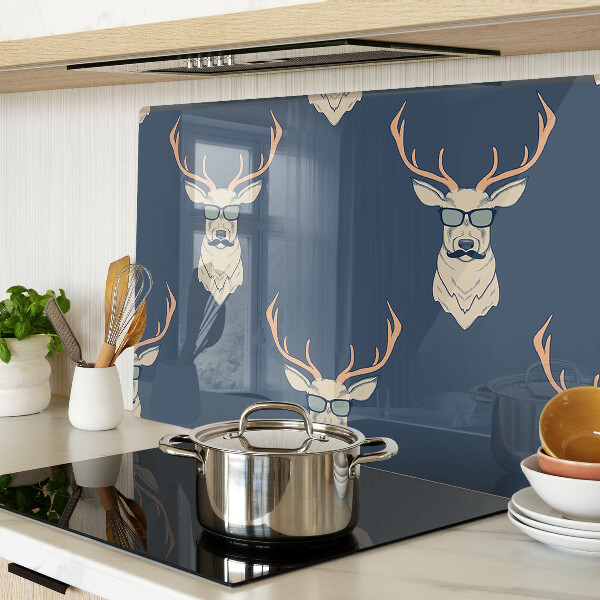 Snijplanken glas Rendier met zonnebril