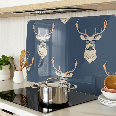 Snijplanken glas Rendier met zonnebril