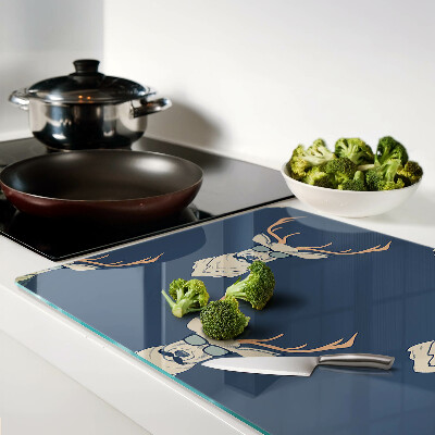 Szklana deska do krojenia Renifer w okularach przeciwsłonecznych