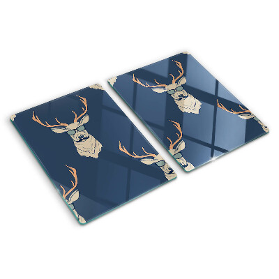 Snijplanken glas Rendier met zonnebril