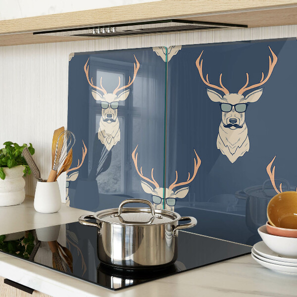 Szklana deska do krojenia Renifer w okularach przeciwsłonecznych