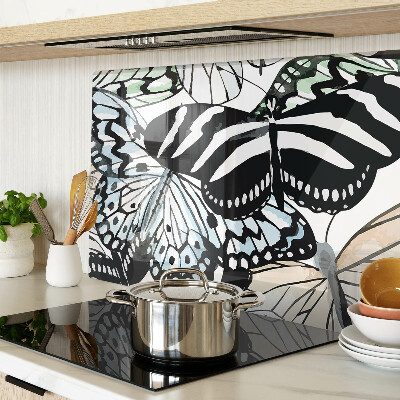 Glazen snijplanken Vlindermotief in diverse kleuren