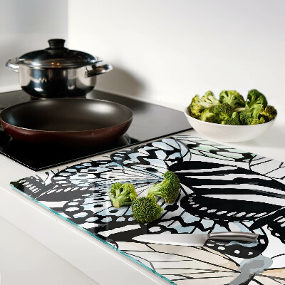 Szklana deska do krojenia Motyw motyli w różnych kolorach