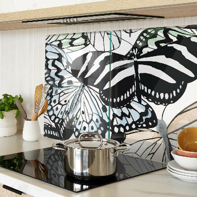 Szklana deska do krojenia Motyw motyli w różnych kolorach