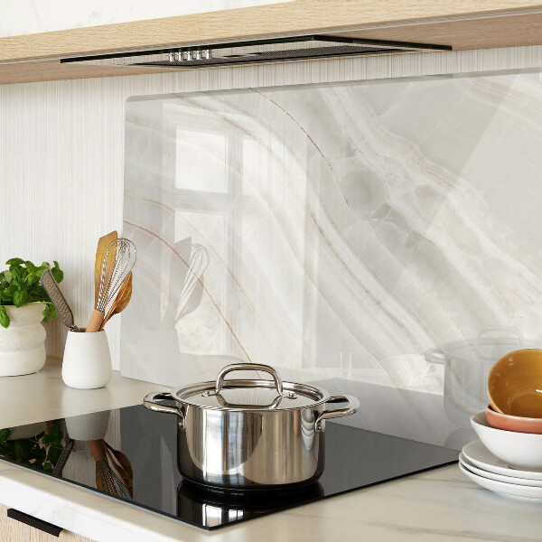 Deska kuchenna szklana Marmur ze złotymi nitkami