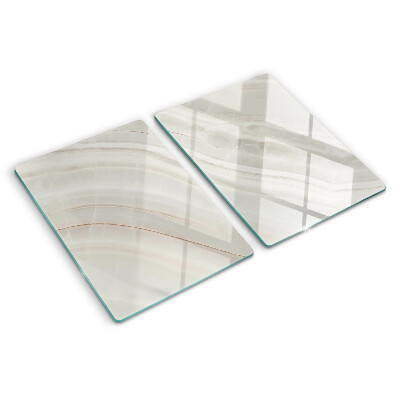 Deska kuchenna szklana Marmur ze złotymi nitkami