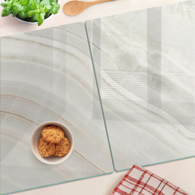 Snijplanken glas Marmer met gouden draden