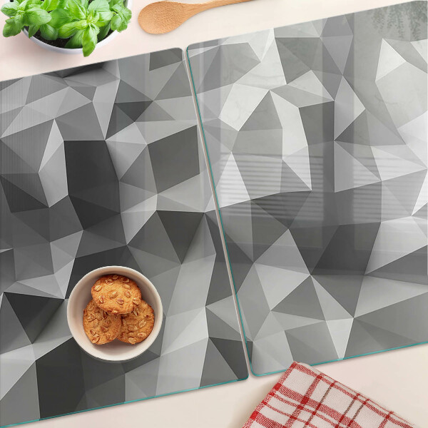 Snijplanken van glas Abstract geometrisch patroon